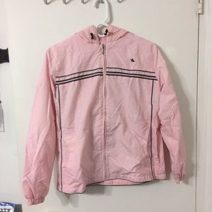 Bold Spirit Pink and Gray Lined Jogging Suit. Size Small